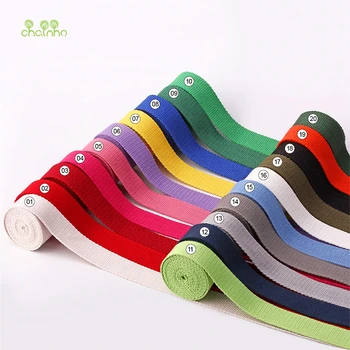 

Chainho,5Y/Lot,Width 38mm,Solid Color Backpack Strap,High Tenacity,Polyester/Cotton Canvas Webbings,DIY For Bags Garments,Shoes