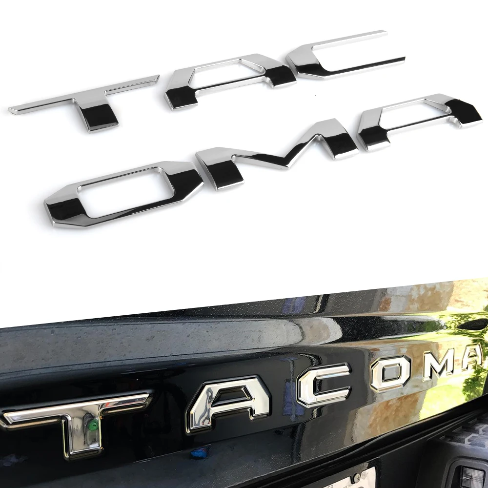  New For Toyota Tacoma 2016 2017 2018 2019 2020 Tailgate 3D Letter Cover Emblem Badge Car Stickers S