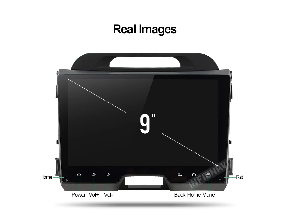 Discount Infidnavi IPS Octa core android 8.1car dvd for KIA sportage 2010-2015 gps navigation car radio video stereo multimedia player 2