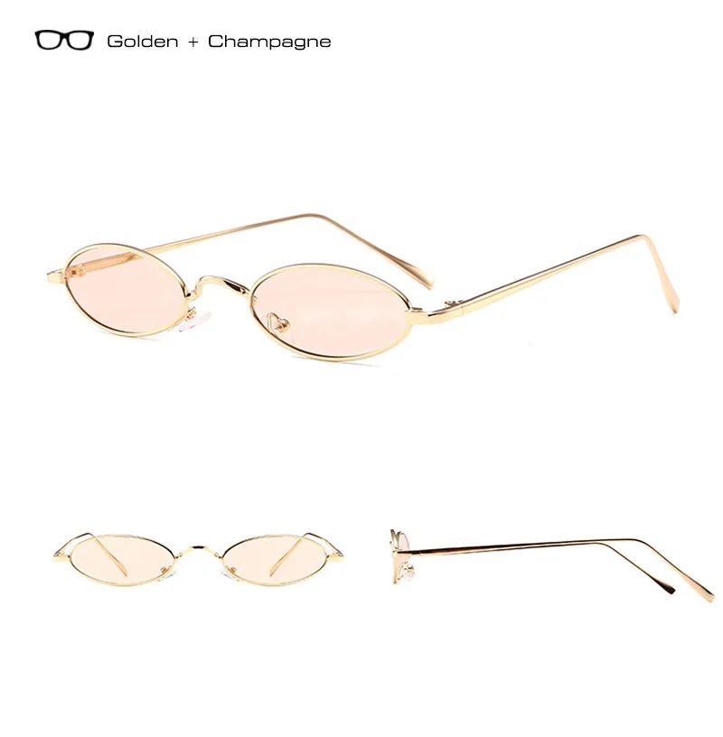 SHAUNA Популярные яркие цвета женские маленькие овальные солнцезащитные очки в металлической оправе модные мужские прозрачные фиолетовые линзы UV400