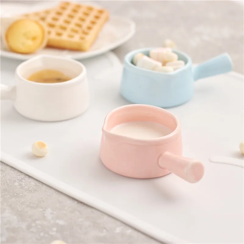 A1 в японском стиле керамическая ленты мини молоковарка маленький, для молока кувшин молочный чашка с ручкой молока соус соуса кофейная посуда lo1010438