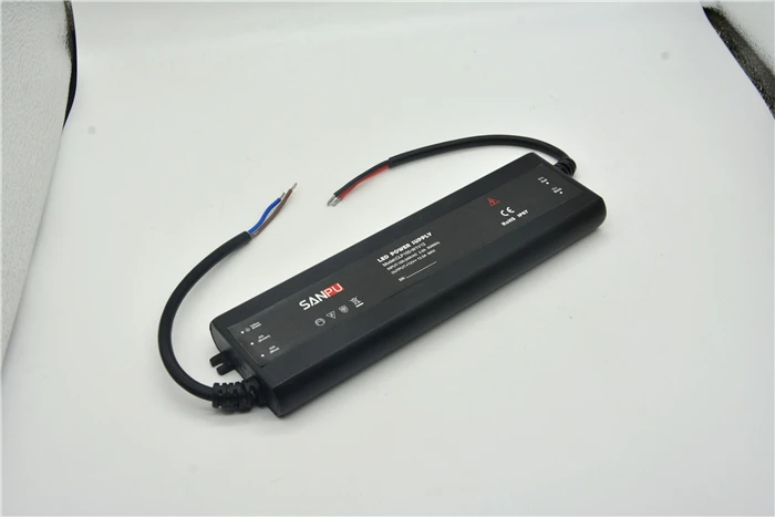 SANPU 12 вольт тонкий блок питания IP67 водонепроницаемый пластик 150 Вт 12 ампер постоянное напряжение 12 В светодиодные ленты Драйвер AC-DC CLP150-W1V12