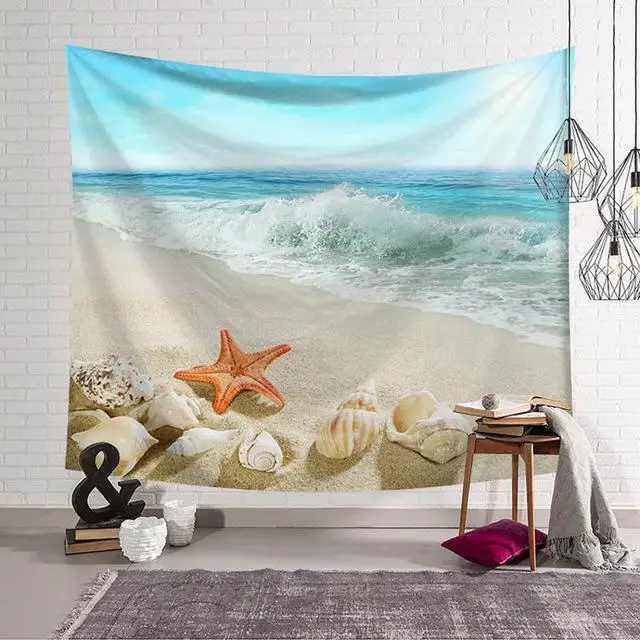 Цветок/город печатных украшения дома гобелен настенный гобелен гобелены пляж пледы полотенце одеяло для пикника Коврик - Цвет: AE53