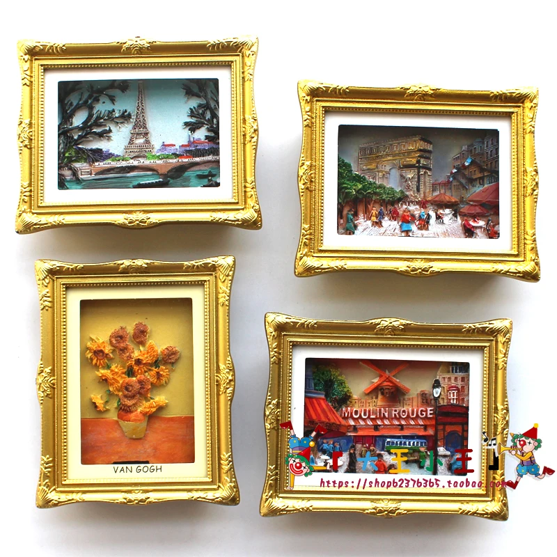 3D DIY Fridge Painting Picture Frame Decoration Refrigerator Attractions