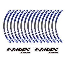 KODASKIN 2D Printing Wheel Rim Emblem Sticker Decal for Yamaha NMAX NMAX155 ABS 2 pairs komori printing machinery spares printing wheel length 19 2cm feeder wheel