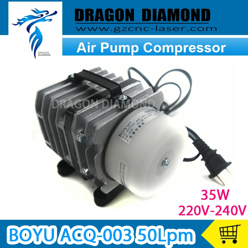 

factory price BOYU ACQ-003 50Lpm Air pump compressor AC 220-240V for Laser Machine
