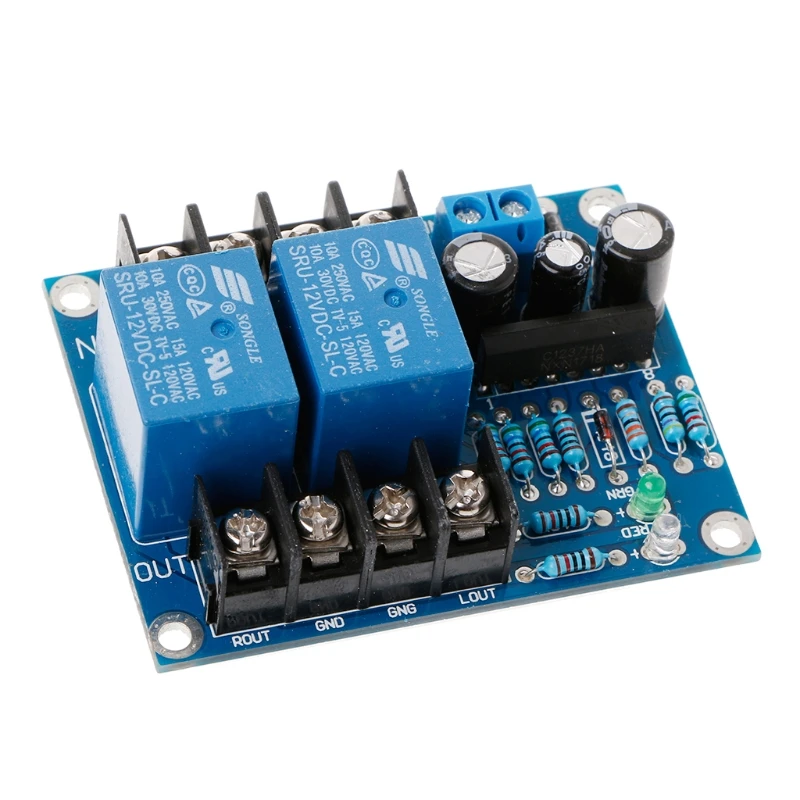 

UPC1237 Dual Channel Speaker Protection Circuit Board DC 12-24V Boot Mute Delay