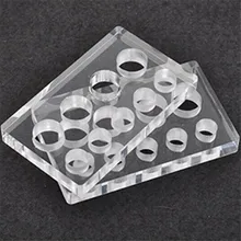 1 шт. акриловая блестящая чернильная Крышка для татуировки держатель чашки подставка 9 отверстий+ 10 шт. Бесплатные Чернила чашки для постоянного Maekup питания