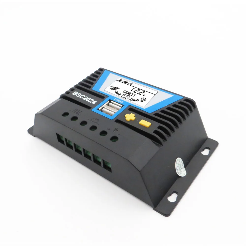 

PWM 20AMPS Solar Panel voltage control 20A 12/24V Backlight Solar Charger controller Auto LiFePO4 lithium Battery