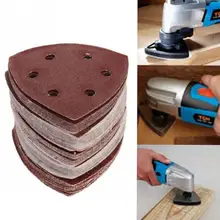 50 шт./пакет 90 мм Алюминий оксид микс шлифовальный лист 40 60 80 120 180 грит шлифование наждачной бумагой Бумага шлифовальный комплект