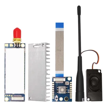 

2Sets 134-174mhz VHF 4W 7~ 10Km SA858 + Heat Sink + Accessory Board + Speaker + Antenna Walkie Talkie Wireless RF Module