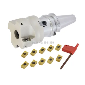 

BT30-FMB22-45L 60L Mohs face milling handle+BAP400R 50 22 4T 63 22 4T face milling cutter head+10pcs APMT1604 H2 carbide blade