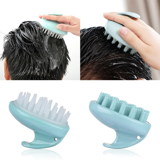 1Pc Portable Scalp Massager Shower Hair Washing Comb Brush Head Spa