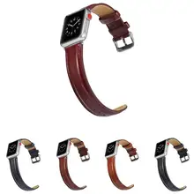 Кожаный ремешок для часов Apple Watch Iwatch Series 3 2 1 ремешок сменный ремешок для наручных часов 38 мм/42 мм