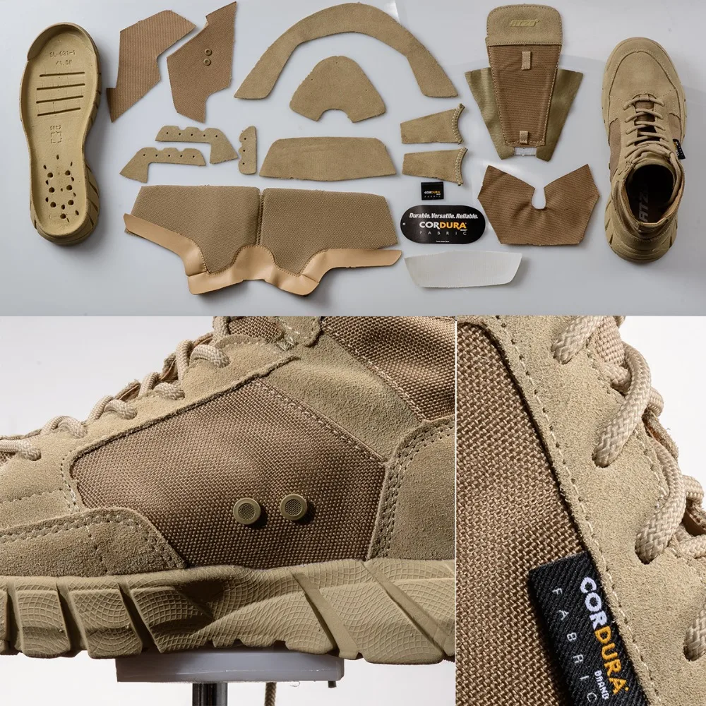 Sneakers Men Army Military Tactical Boots 208 Waterproof Breathable Lightweight Outdoor Sport Climbing Trekking Hiking Shoes  