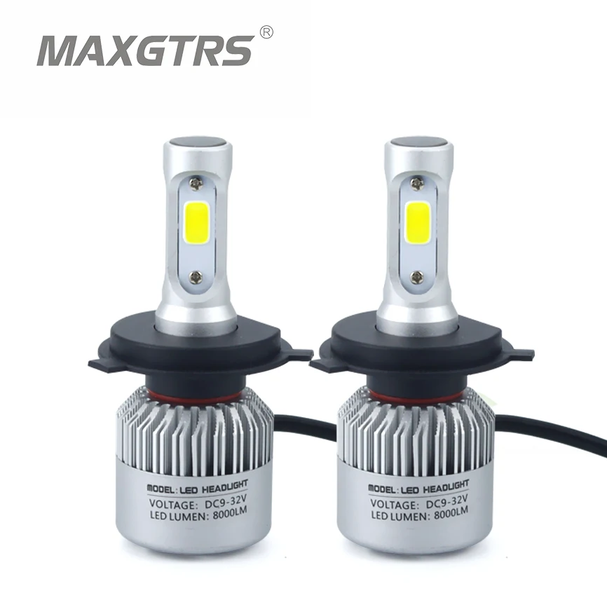 2x h4 hb2 9003 canbus 8000lm cree chip csp cob led 72w car headlight light source hi lo beam 2x h4 hb2 9003 canbus 8000lm cree chip csp cob led 72w car headlight light source hi lo beam