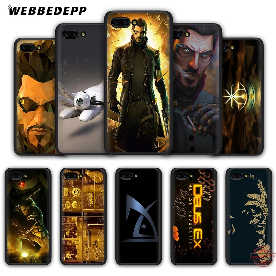 WEBBEDEPP Deus Ex Soft Case for Honor 20 10 9 9X 8 Lite 8C 8X 7X 7C 7A 3GB 6A Pro View | Мобильные телефоны и аксессуары