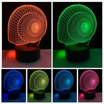 

Hot Luminaria 3D Night Light Snail Shell 7 Color Dimming Gradient LED USB Novelty Table Bedside Desk Lamp Child Kids Toys Gifts