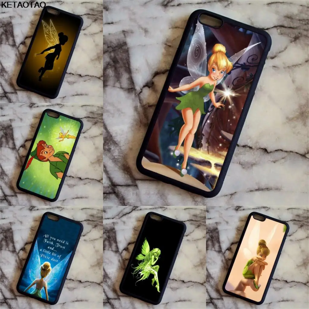 

KETAOTAO PETER PAN TINKERBELL Design Phone Cases for iPhone 4S 5C SE 5 5S 6 6S 7 8 Plus XR XS Max Case Soft TPU Rubber Silicone