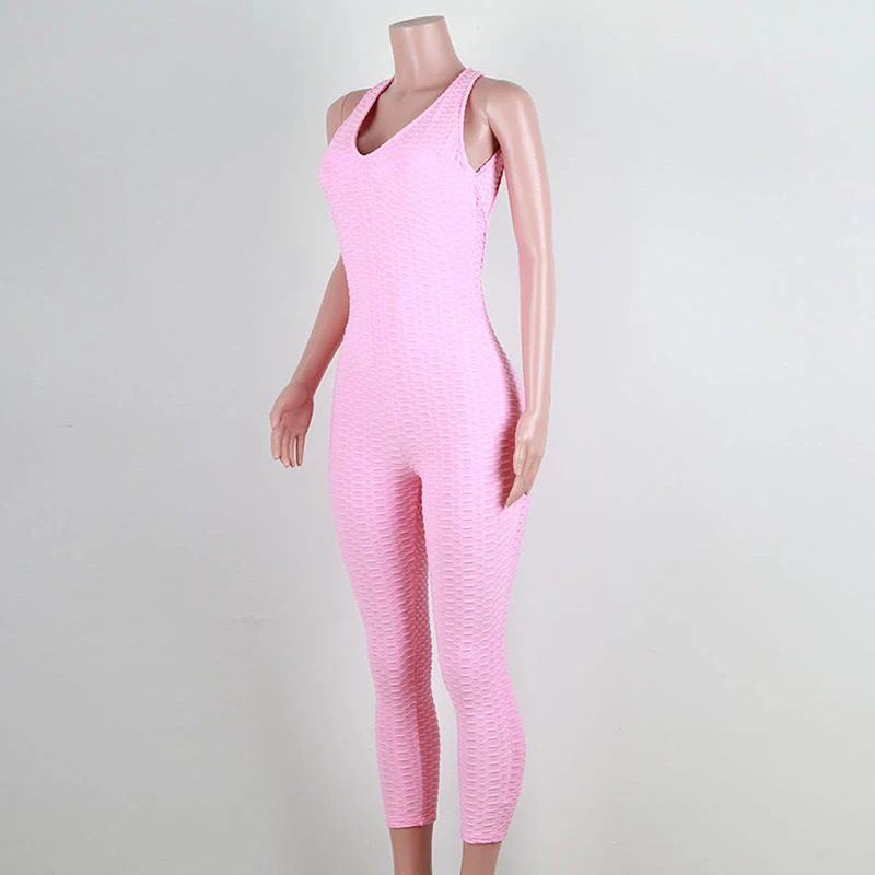 2018 Sportswear Workout clothes for women blue Fitness Yoga Set Sexy leggings Yoga Sport Suit Bandage Gym Bodysuit (14)