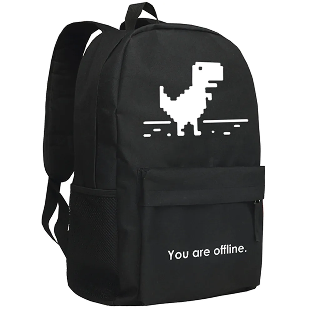 

GitHub Commits Backpack The IT Crowd Dragon You are offline Shoulder Bag for Students
