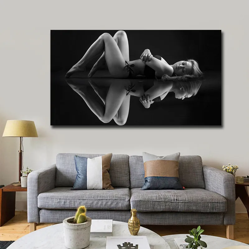 Newest Nude Girl Canvas Painting Wall art Picture for Living Room Decoration Picture No Frame Printed canvas poster prints