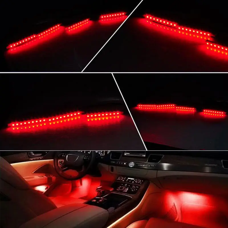 4 x 12 LED neon interior footwell decor boot lights For Nissan 200Sx 4 x 12 LED neon interior footwell decor boot lights For Nissan 200Sx