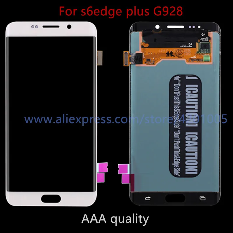 ЖК дисплей с дигитайзером сенсорного экрана для Samsung Galaxy S6 EDGE Plus G928 G928F совместим