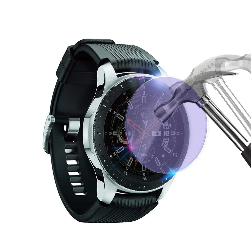 Анти-синий светильник, защитное закаленное стекло для samsung Galaxy Watch 46 мм, Защитная пленка для экрана 2.5D 9H Glas
