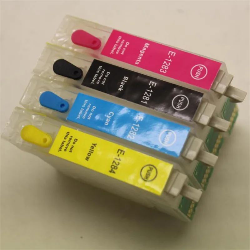 4PK T1281/2/3/4 пустые многоразовые чернильные картриджи для Epson S22 SX125 SX130 SX420W SX425W SX430W