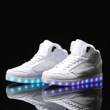 Haute top led Chaussures hommes nmd led Lumineux Light Up jordon chaussures superstar néon panier Sneaker Bottes plat maille Chaude De Mode casual
