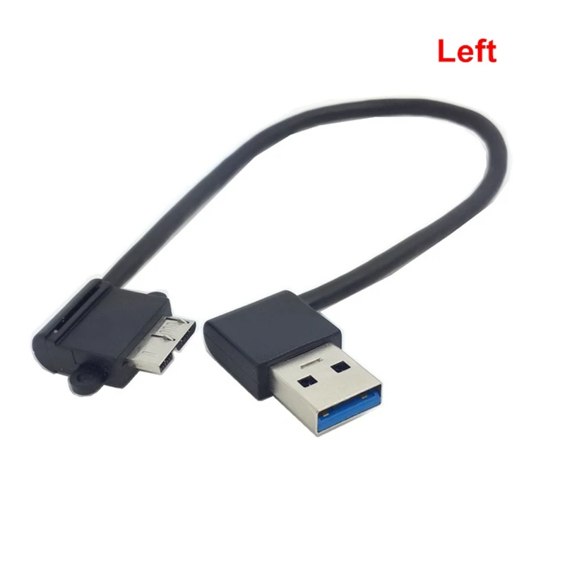 Кабель для Galaxy Note3 N9000 N900 & S5 i9600 с левым и правым углом 90 градусов USB3.0 USB 3 0 A Male к Micro B