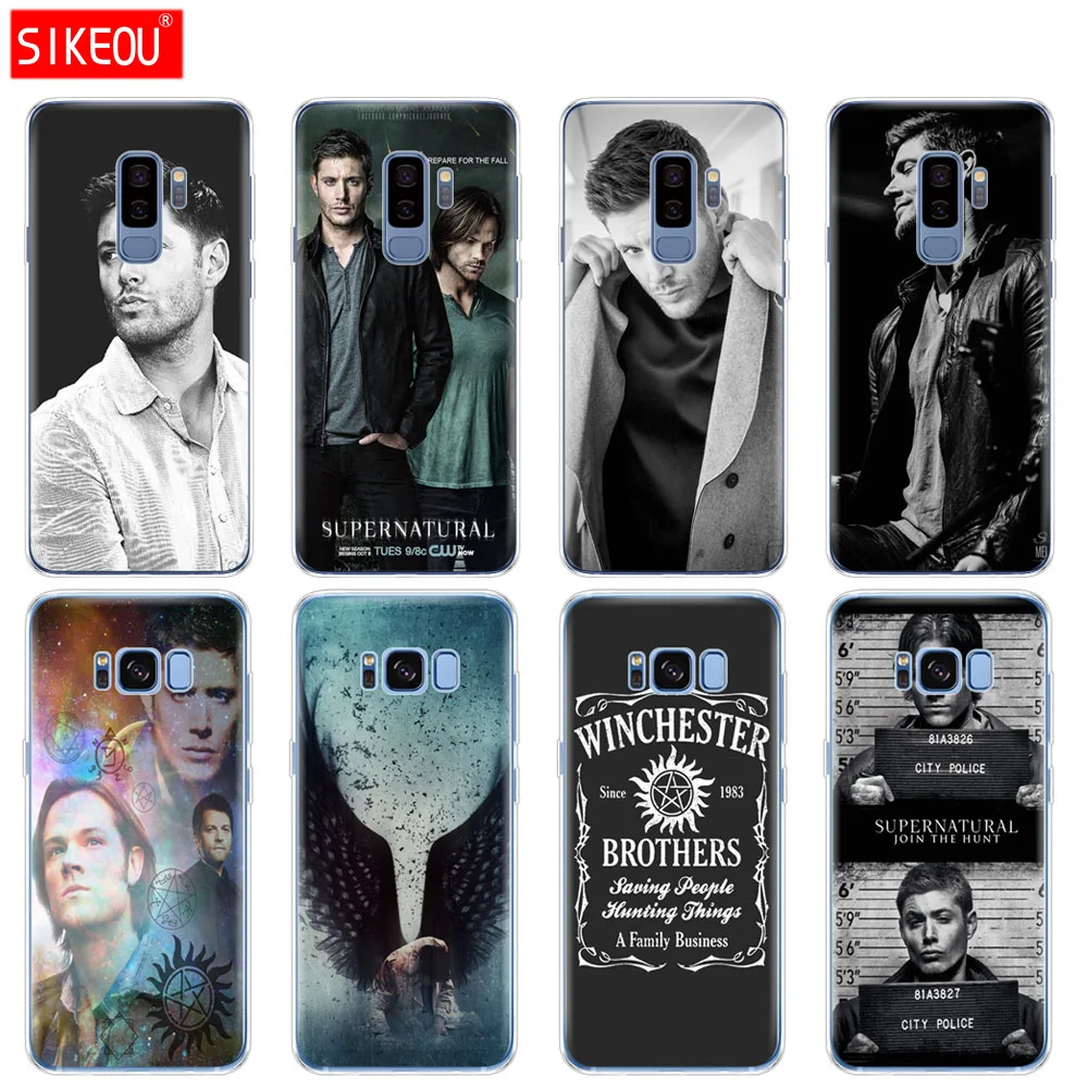 

silicone case for Samsung Galaxy S9 S8 S7 S6 edge S5 S4 S3 PLUS phone cover Supernatural SPN Jensen Ackles