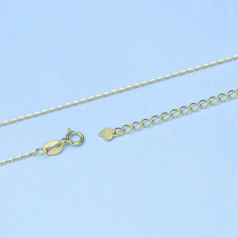 Lo Paulina минималистское женское ожерелье Аутентичное Серебро 925 O форма звено цепи ожерелье розовое золото цвет звено цепи ювелирные изделия LPC005