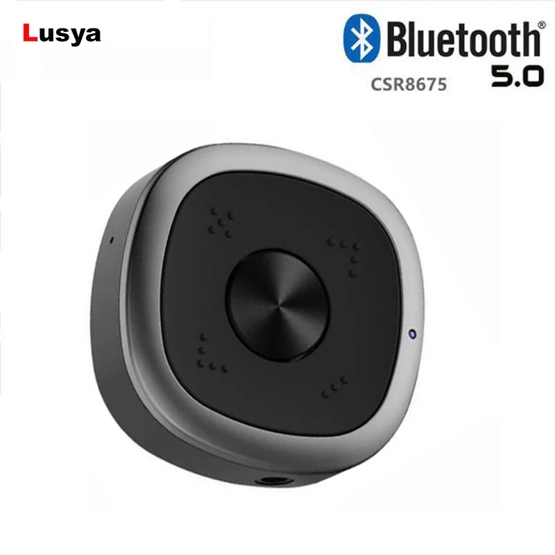 

Bluetooth 5.0 TX RX Transmitter Receiver CSR8675 Wireless Audio Adapter 3.5mm Lossless low delay For PC TV Headphone dac D2-001