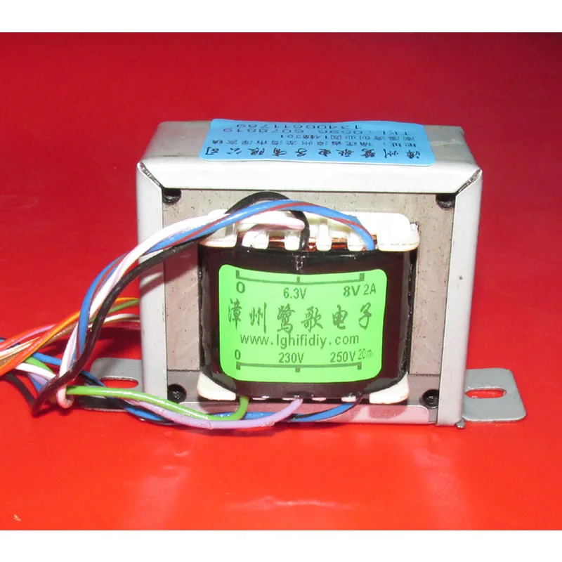 220V20W Силовой трансформатор для электротрубной машины Выход 235 V-250 V 20mA 6 3 V-8 V/2A |