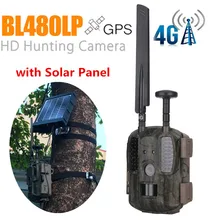 4G охотничья камера gps MMS FTP с 3000mAh солнечной панелью охотник камера наблюдения разведчик охранник GSM GPRS покадровая