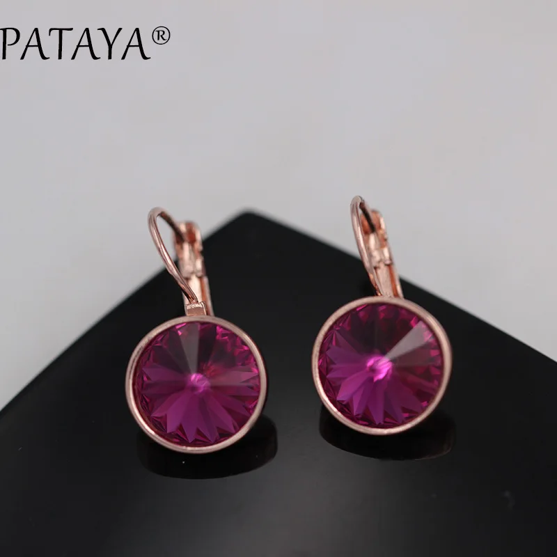 Женские серьги подвески с кристаллами розовое золото 585 пробы|dangle earrings|earrings 585crystal