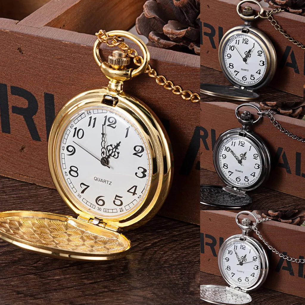 Карманные часы 4,6 см, модные ретро большие карманные часы с гравировкой, кварцевые карманные часы, reloj world of warcraft,#10