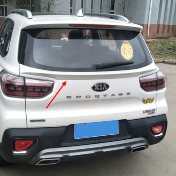 

For 2018 2019 Kia Sportage Middle Spoiler High Quality ABS Material Car Rear Wing Primer Color Rear Roof Spoiler