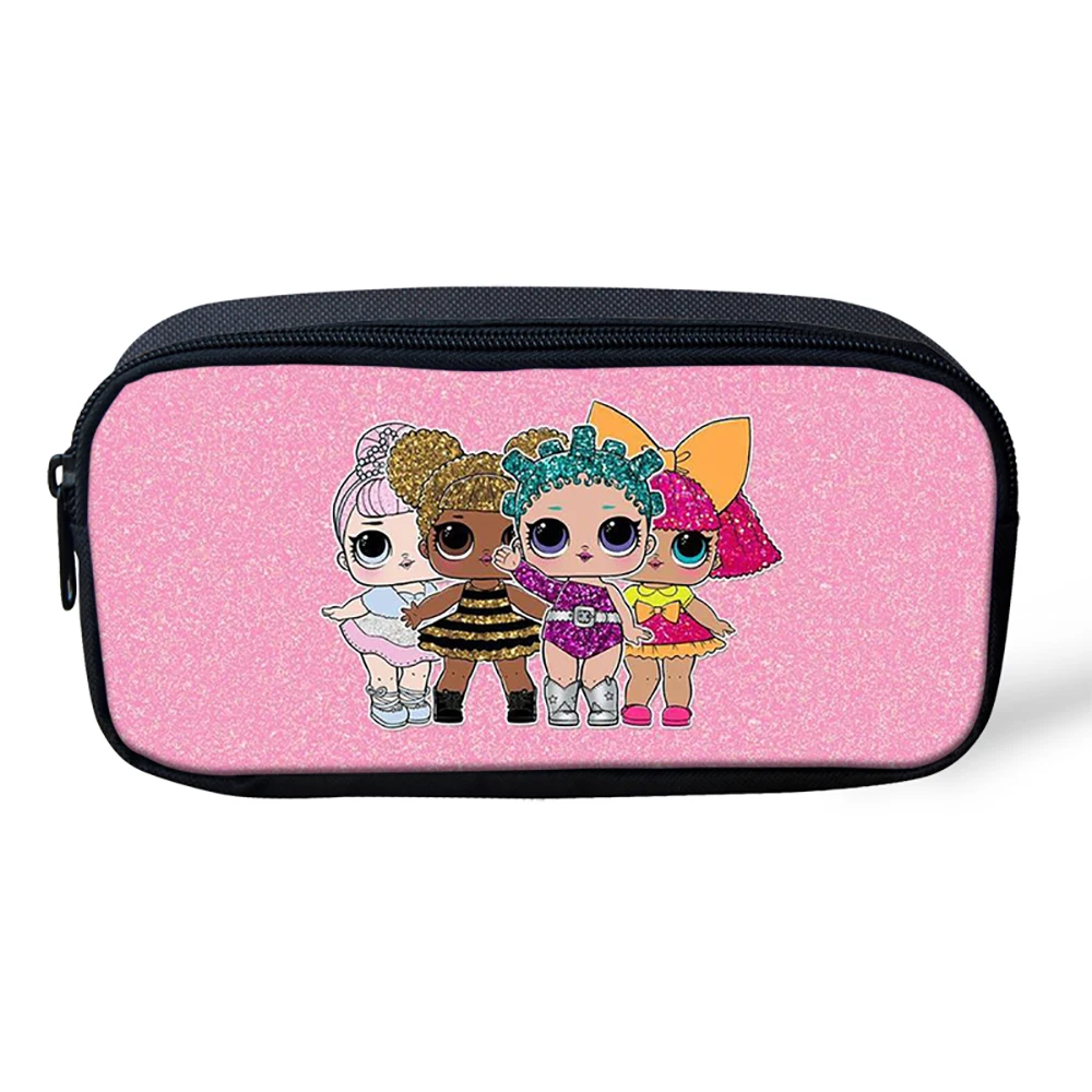 THIKIN Cartoon Kid Pencil Box American Girls Pattern Women Cosmetic Bag Makeup Case Children Girls Pen Bag Kid Like THIKIN Cartoon Kid Pencil Box American Girls Pattern Women Cosmetic Bag Makeup Case Children Girls Pen Bag Kid Like
