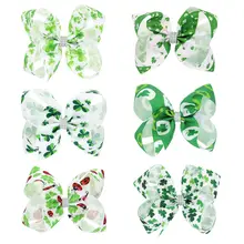 Best Offers St. Patrick Day Hair Clips Clover Hair Bow For Kids Large Hairgrips Shamrock Hair Accessories 6'' Bowknot Hairband BB007S Best Offers St. Patrick Day Hair Clips Clover Hair Bow For Kids Large Hairgrips Shamrock Hair Accessories 6'' Bowknot Hairband BB007S