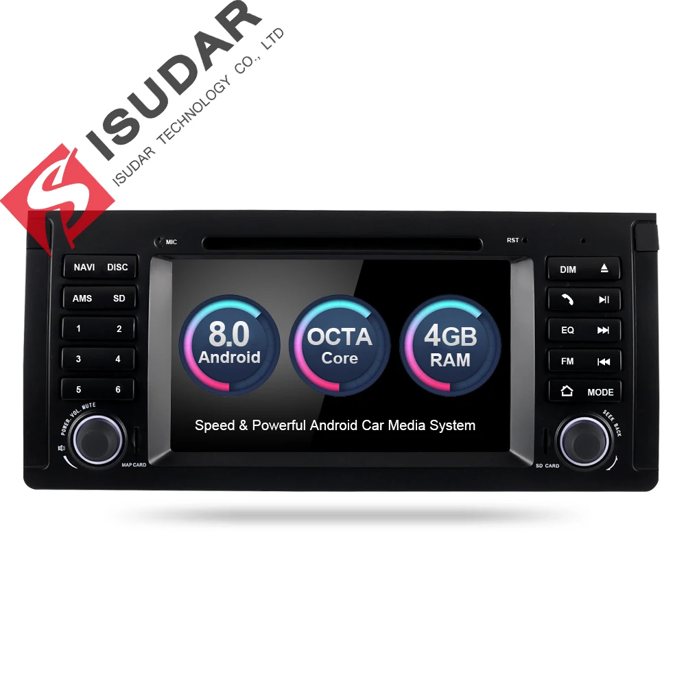 Isudar Car Multimedia Player GPS Android 8 0 Autoradio For BMW E39 X5 M5 E53 Octa