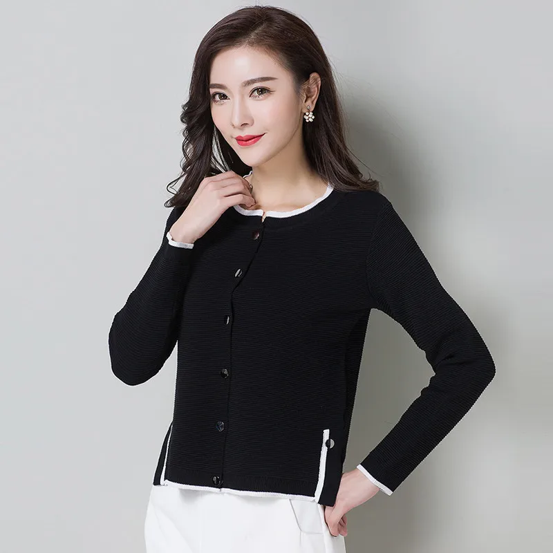 OLGITUM Women Knit Cardigan spring Slim Loose linra sweater Cardigan Cashmere Blending Women coat for women SW249