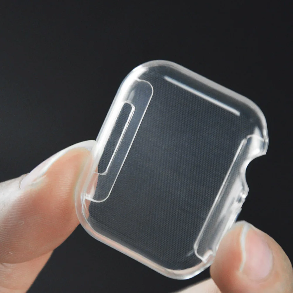 

Clear All-around Protector Case for Apple Watch Series 5 4 Case Ultra-thin Soft TPU Watch Cover Accessories 44mm 40mm