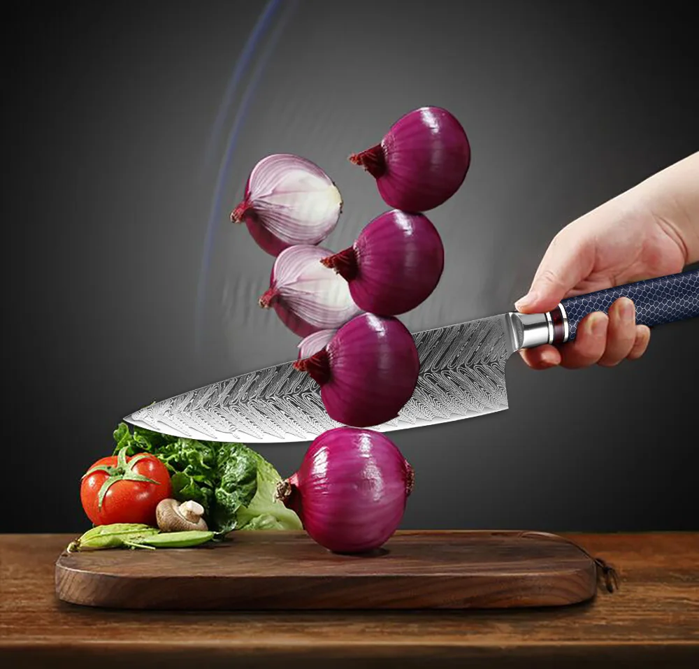  XITUO Kitchen Chef Knife 8inch Damascus Steel VG 10 Sharp Santokucleaver Japanese Knife Home Restau - 33060206912