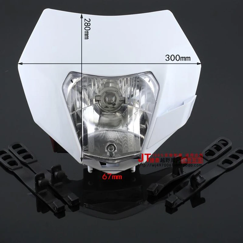

Headlight For Motorcycle Dirt Bike Motocross Supermoto Universal With H4 Bulb For KTM SX F EXC XCF SMR Headlamp 2016