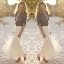 Jaycosin Для женщин's Юбки для женщин девочек Для женщин пикантные Юбки для женщин Кружево двойной Слои плиссе длиной макси юбка эластичный пояс юбки сплошной mar21