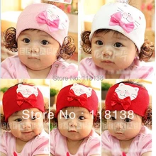 10 шт./лот, милый парик для кота Китти для маленькой девочки, повязка на голову, аксессуары для волос