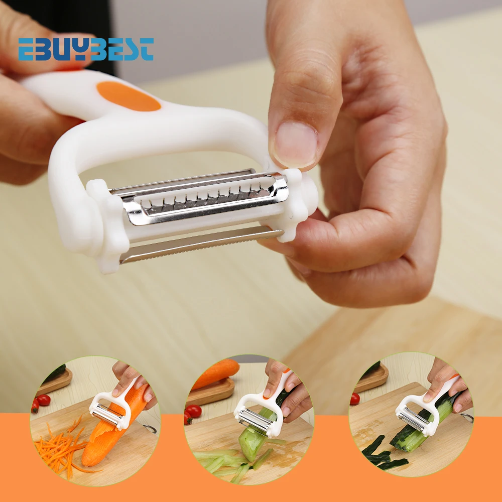 

Vegetable Fruit Potato Peeler 360 Degree Rotary Stainless Steel Carrot Vegetable Cutter Slicer Kitchen Accessories Gadgets